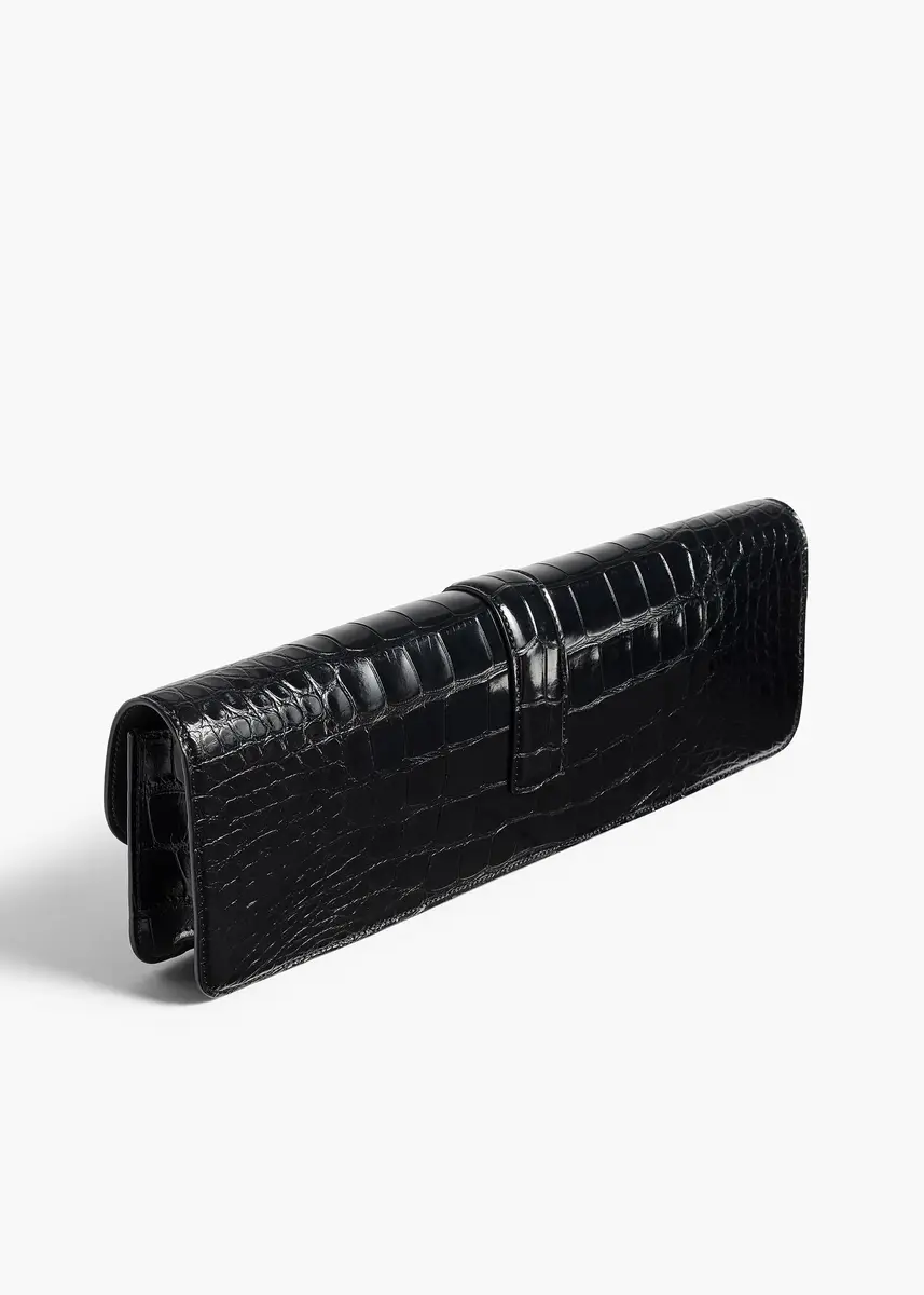 Khaite Blake Long Clutch In Black Alligator | Thumbnail 2 Khaite Blake Long Clutch In Black Alligator | Thumbnail 2
