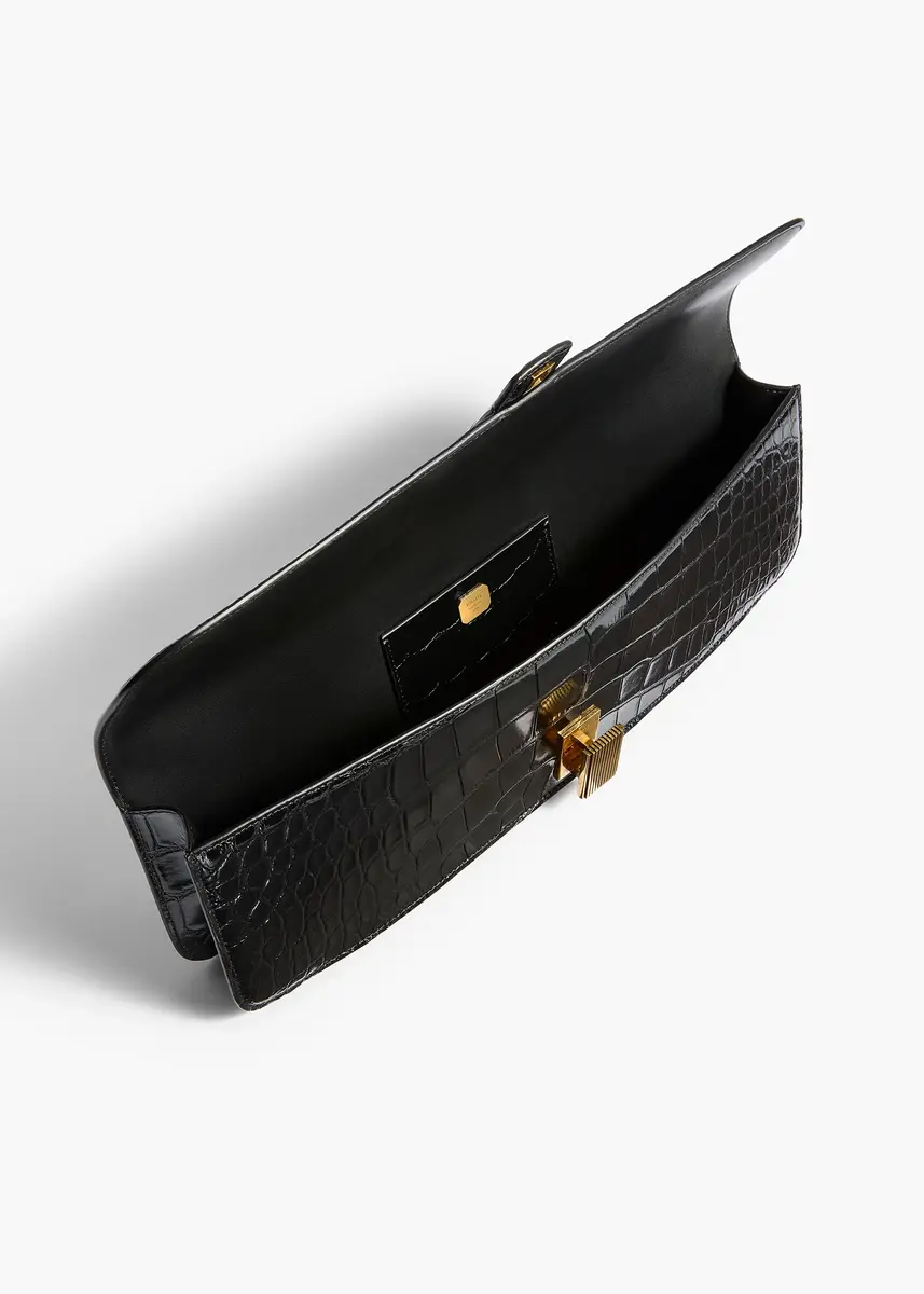 Khaite Blake Long Clutch In Black Alligator | Thumbnail 3 Khaite Blake Long Clutch In Black Alligator | Thumbnail 3