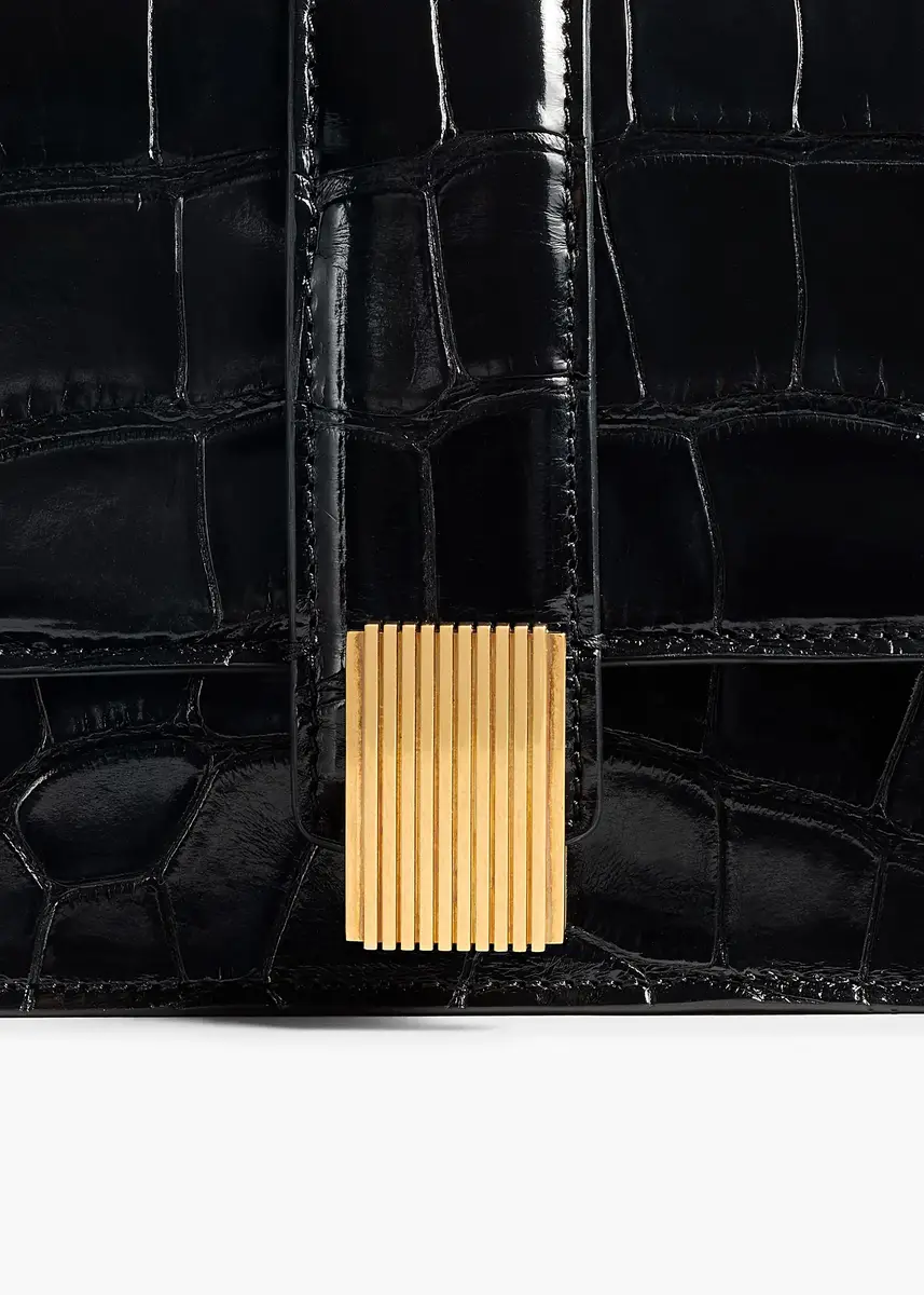 Khaite Blake Long Clutch In Black Alligator | Thumbnail 4 Khaite Blake Long Clutch In Black Alligator | Thumbnail 4