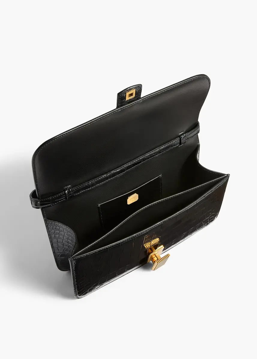 Khaite Blake Top Handle Bag In Black Alligator | Thumbnail 3