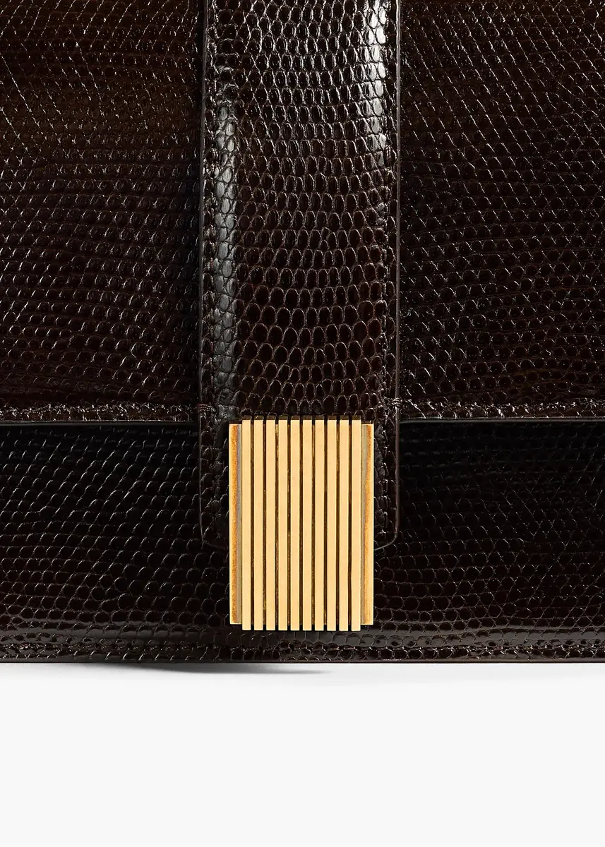 Khaite Blake Long Clutch In Ebano Lizard | Thumbnail 4 Khaite Blake Long Clutch In Ebano Lizard | Thumbnail 4