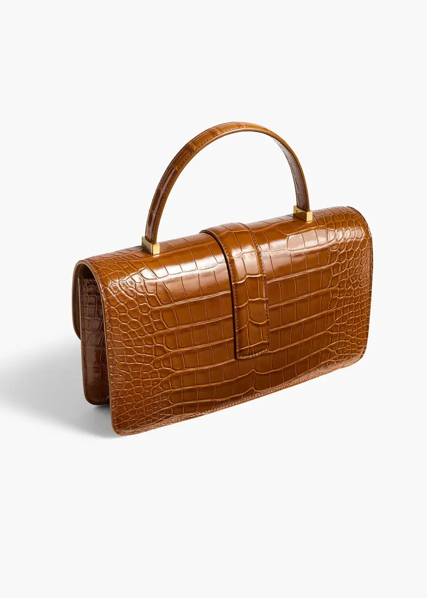 Khaite Blake Top Handle Bag In Dark Honey Alligator | Thumbnail 2 Khaite Blake Top Handle Bag In Dark Honey Alligator | Thumbnail 2