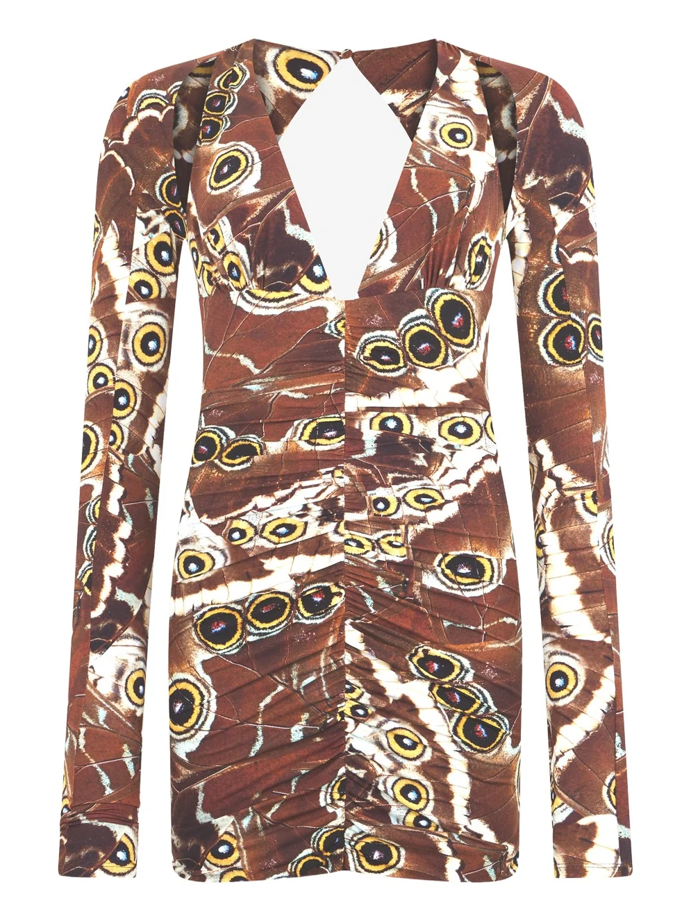 Roberto Cavalli Mini Butterfly Print Dress