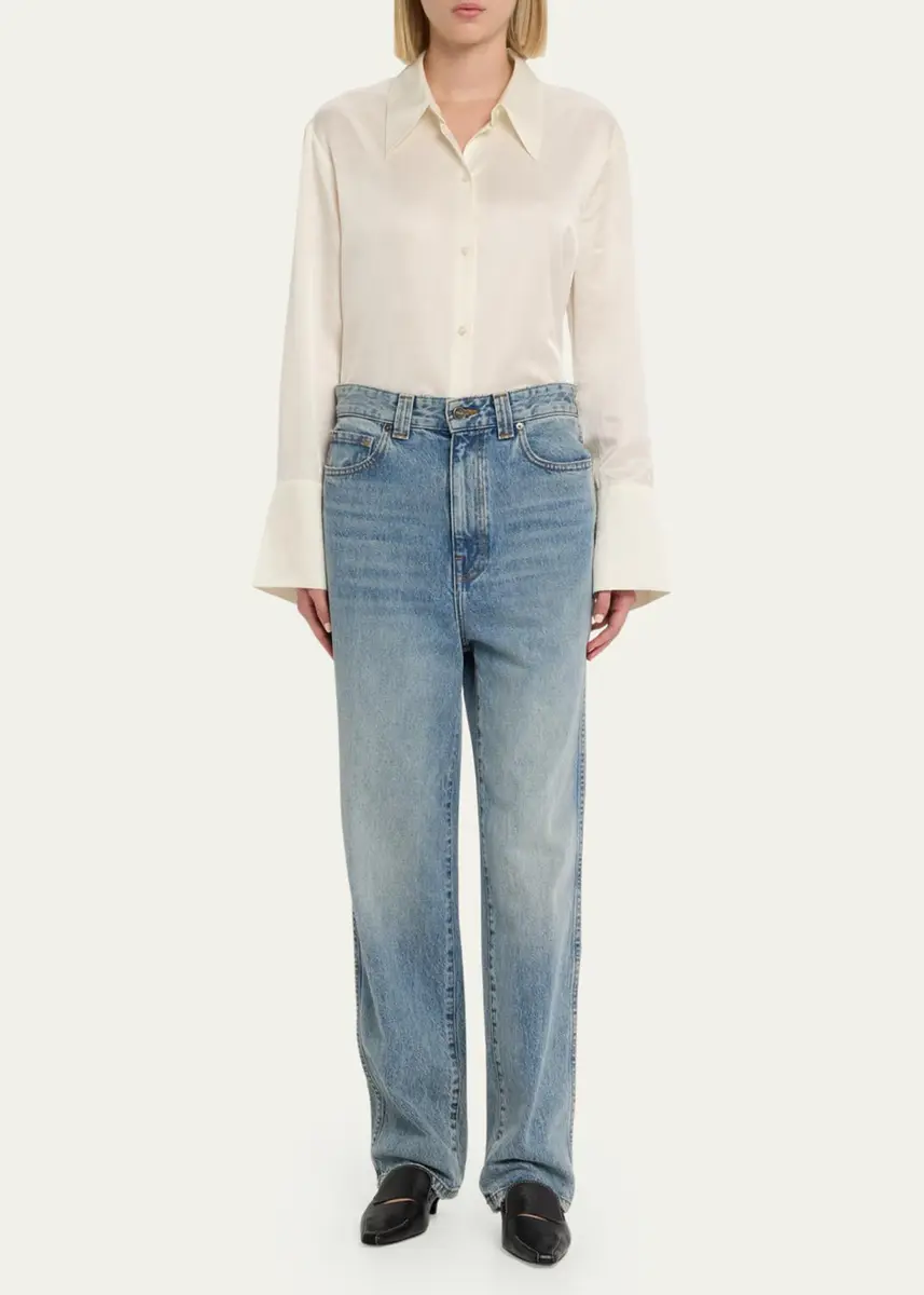 Citizens of Humanity Camilia Long-Sleeve Silk Shirt | Thumbnail 2 Citizens of Humanity Camilia Long-Sleeve Silk Shirt | Thumbnail 2