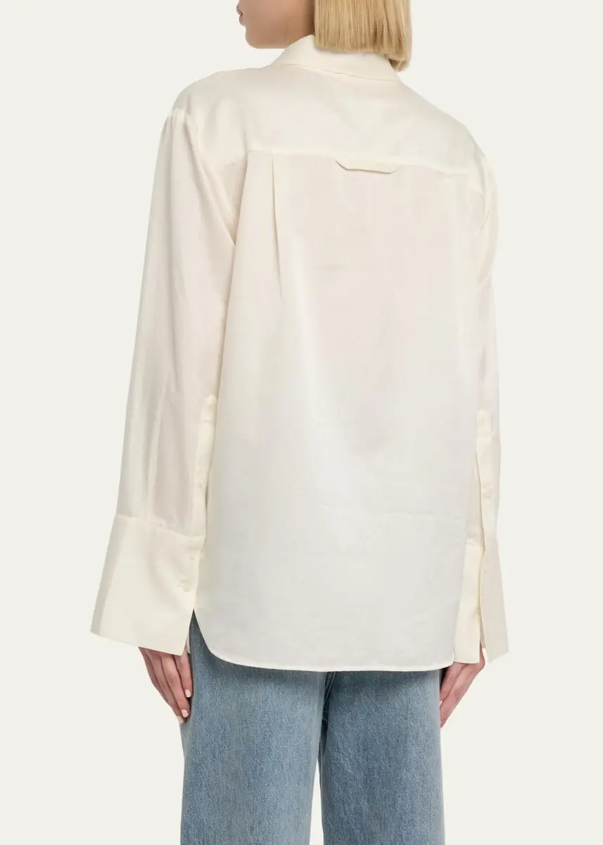 Citizens of Humanity Camilia Long-Sleeve Silk Shirt | Thumbnail 3 Citizens of Humanity Camilia Long-Sleeve Silk Shirt | Thumbnail 3