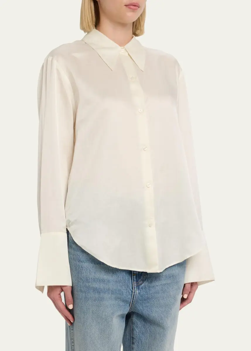 Citizens of Humanity Camilia Long-Sleeve Silk Shirt | Thumbnail 4 Citizens of Humanity Camilia Long-Sleeve Silk Shirt | Thumbnail 4