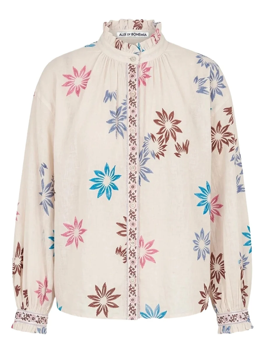 ALIX OF BOHEMIA Poet Berry Jackfruit Blouse