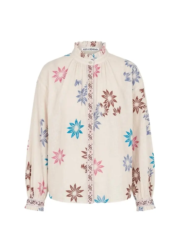 ALIX OF BOHEMIA Poet Berry Jackfruit Blouse