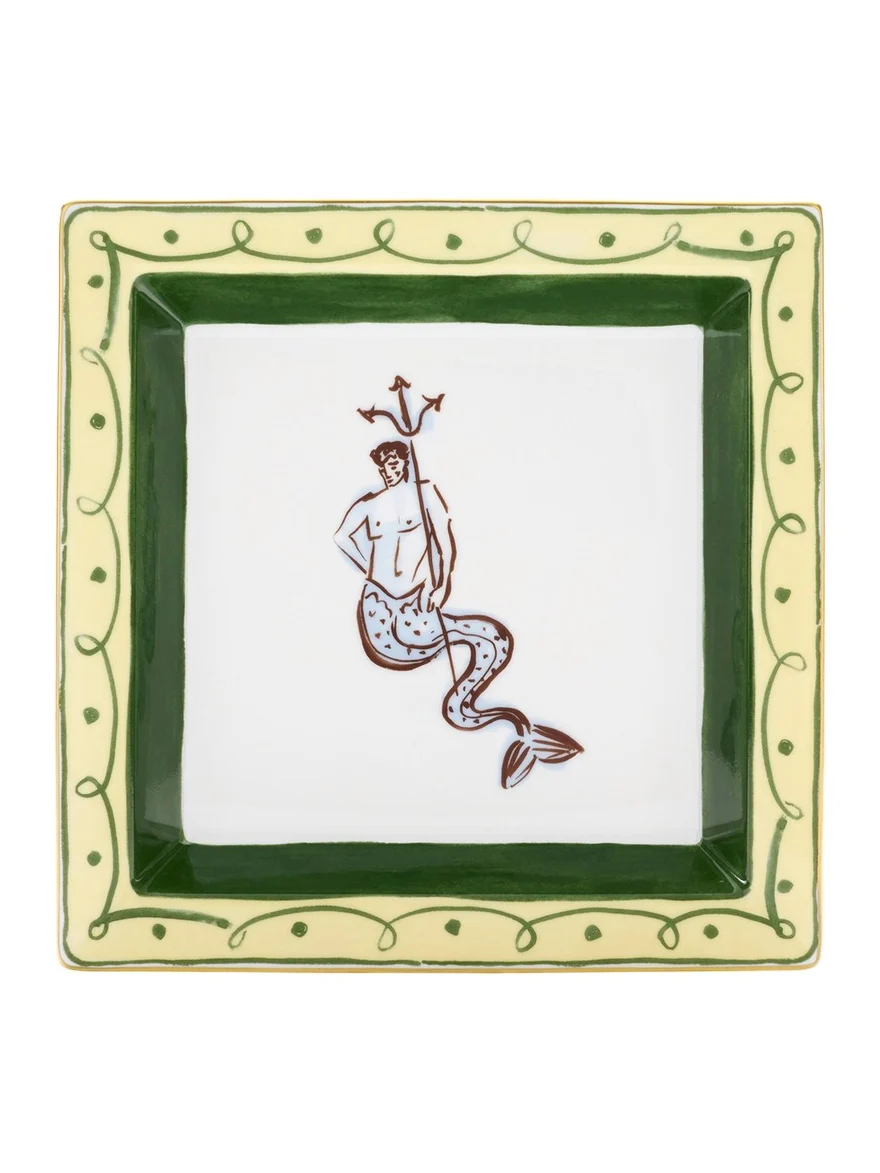 GINORI 1735 Il Viaggio di Nettuno Oggetti Large Square Change Tray