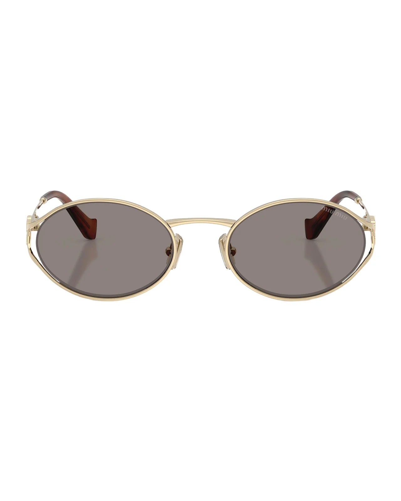 Miu Miu Logo 54mm Metal Round Sunglasses