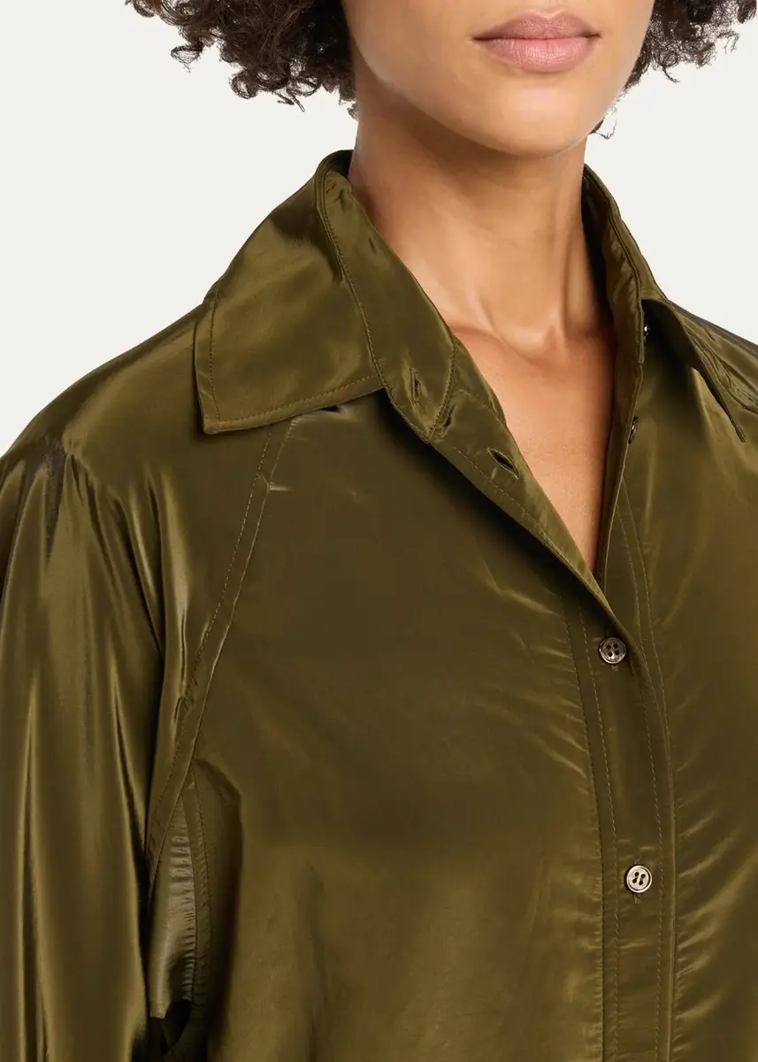 FFORME Keya Satin Maxi Shirtdress | Thumbnail 5 FFORME Keya Satin Maxi Shirtdress | Thumbnail 5