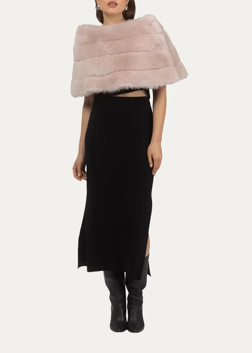 Gorski Reversible Merinillo Shearling Lamb Cape | Thumbnail 2 Gorski Reversible Merinillo Shearling Lamb Cape | Thumbnail 2