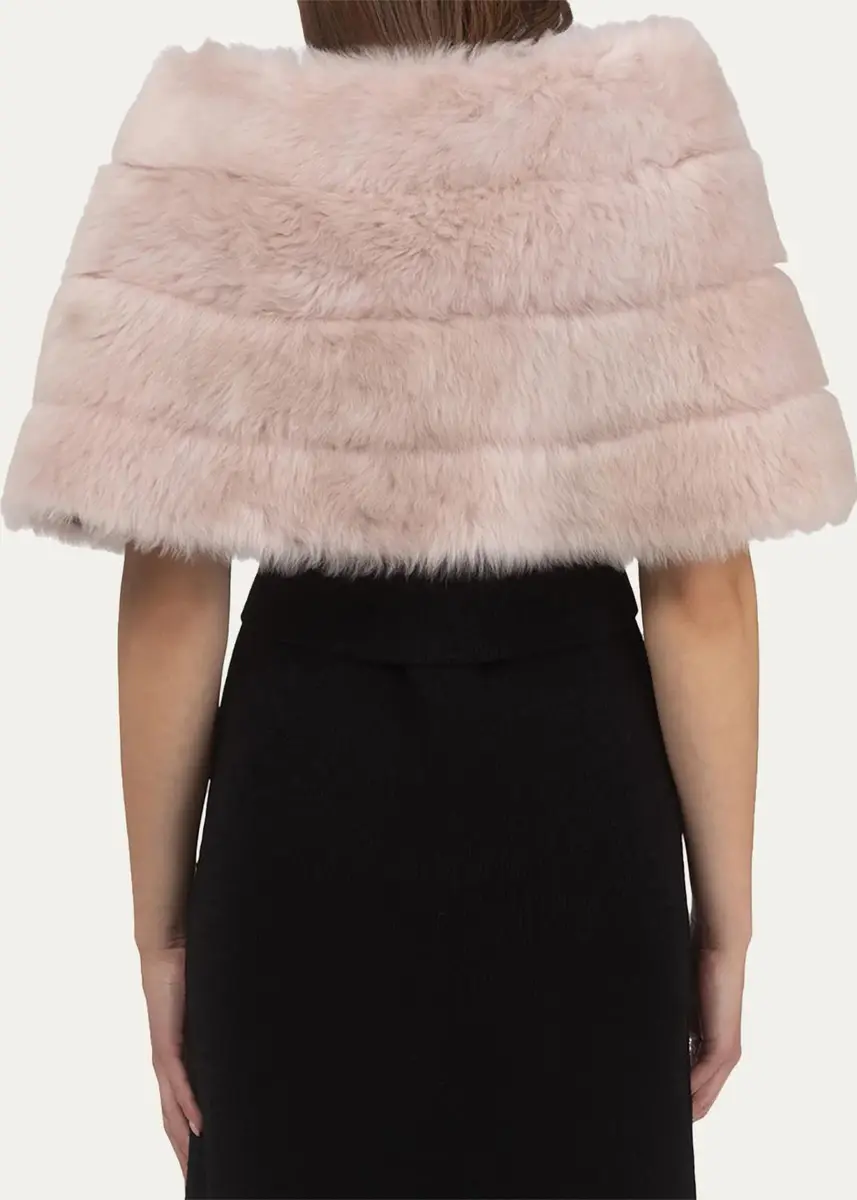 Gorski Reversible Merinillo Shearling Lamb Cape | Thumbnail 3 Gorski Reversible Merinillo Shearling Lamb Cape | Thumbnail 3