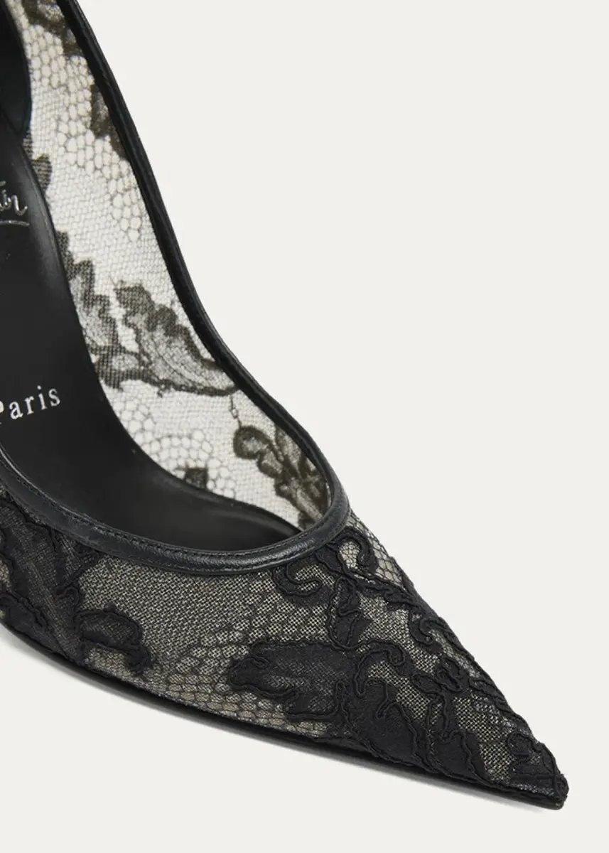 Christian Louboutin 100mm Miss Z Lace Pumps | Thumbnail 3 Christian Louboutin 100mm Miss Z Lace Pumps | Thumbnail 3