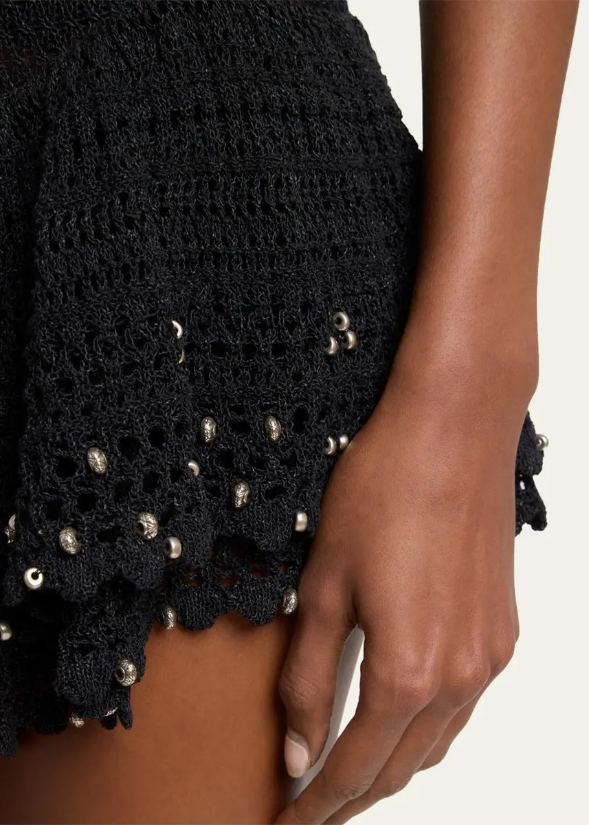 Isabel Marant Metuanie Tiered Crochet Knit Mini Skirt | Thumbnail 5 Isabel Marant Metuanie Tiered Crochet Knit Mini Skirt | Thumbnail 5