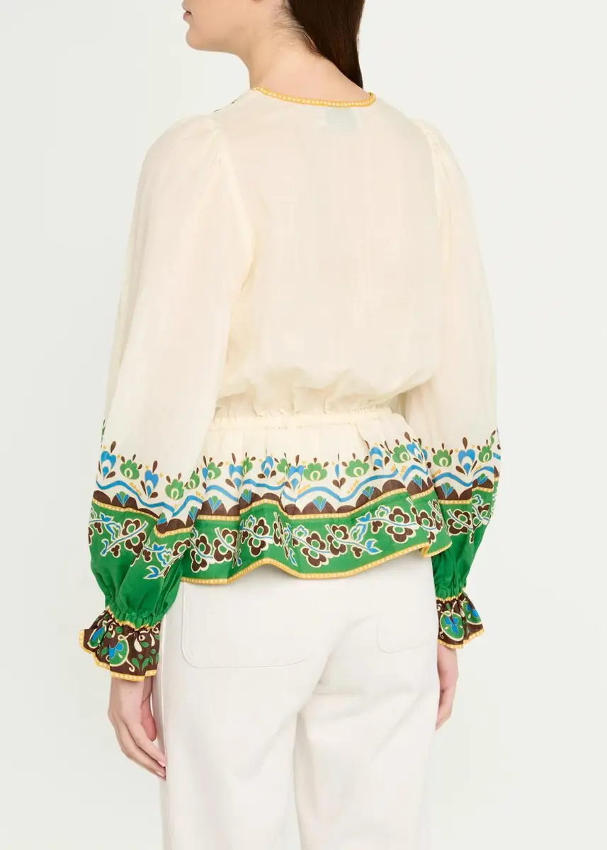 ALÉMAIS Bridgette Floral Peasant Blouse | Thumbnail 3 ALÉMAIS Bridgette Floral Peasant Blouse | Thumbnail 3