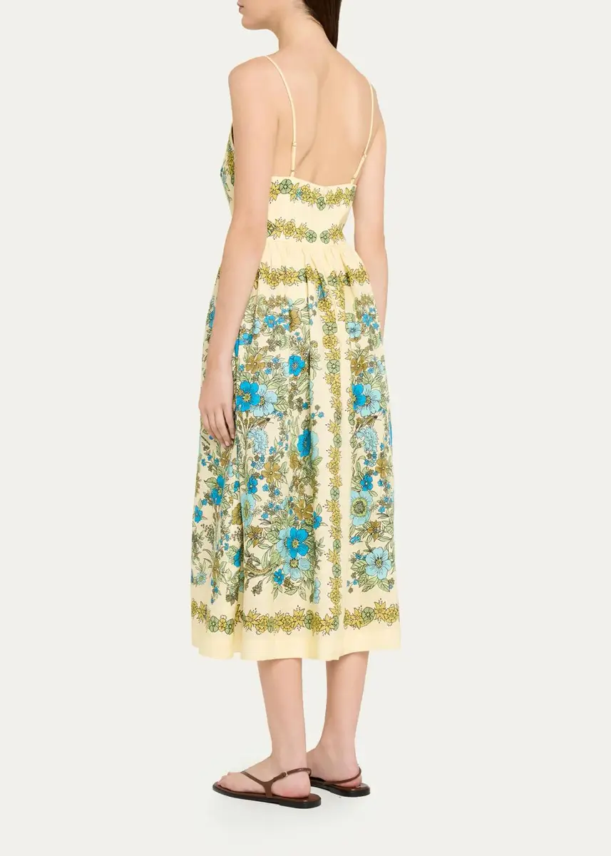 ALÉMAIS Sophia Floral Midi Dress | Thumbnail 3 ALÉMAIS Sophia Floral Midi Dress | Thumbnail 3