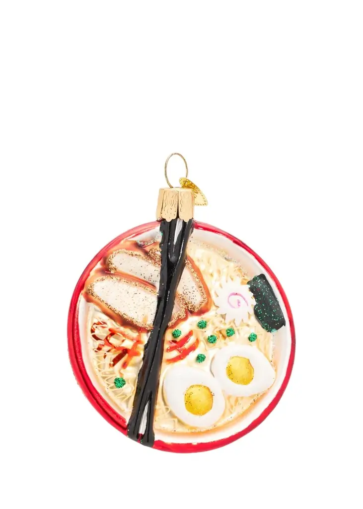 Old World Christmas Bowl of Ramen Ornament