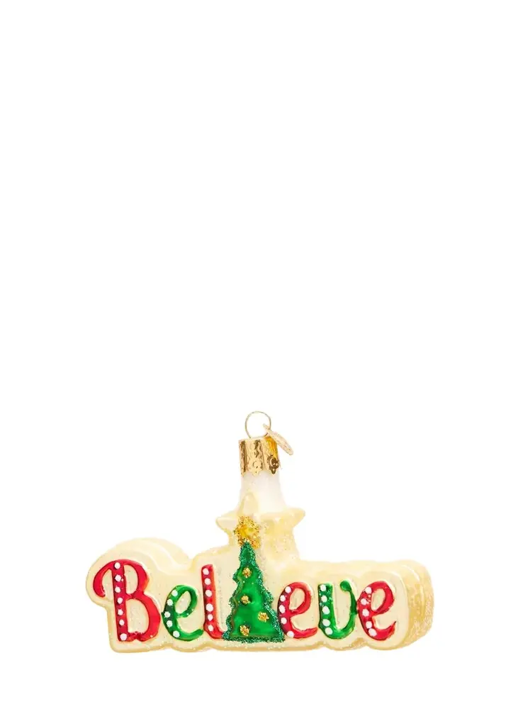 Old World Christmas Believe Christmas Ornament