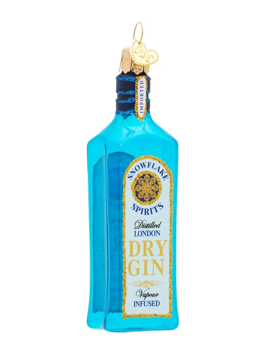 Old World Christmas Gin Bottle Christmas Ornament