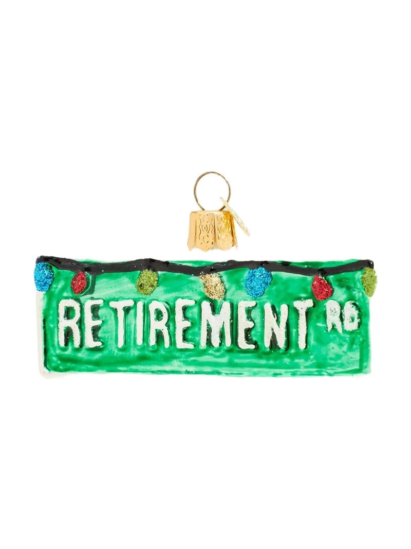 Old World Christmas Happy Retirement Christmas Ornament