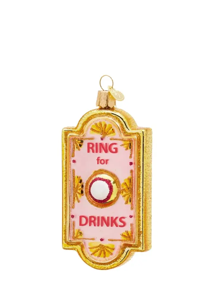 Old World Christmas Ring For Drinks Doorbell Christmas Ornament