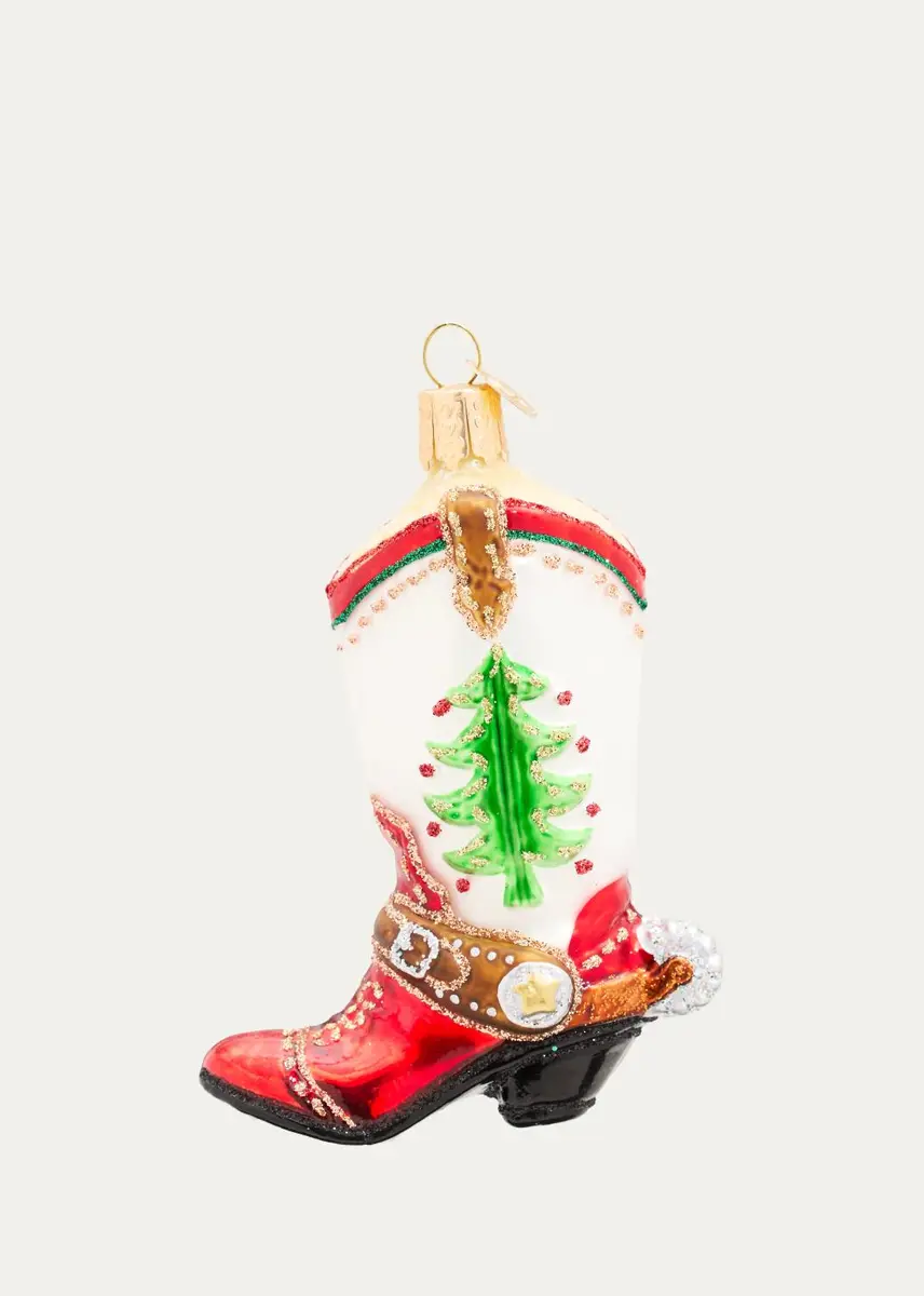 Old World Christmas Christmas Cowboy Boot Christmas Ornament | Thumbnail 2 Old World Christmas Christmas Cowboy Boot Christmas Ornament | Thumbnail 2