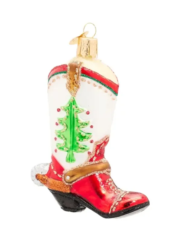 Old World Christmas Christmas Cowboy Boot Christmas Ornament