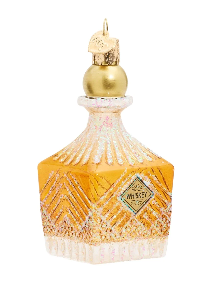 Old World Christmas Whiskey Bottle Decanter Christmas Ornament