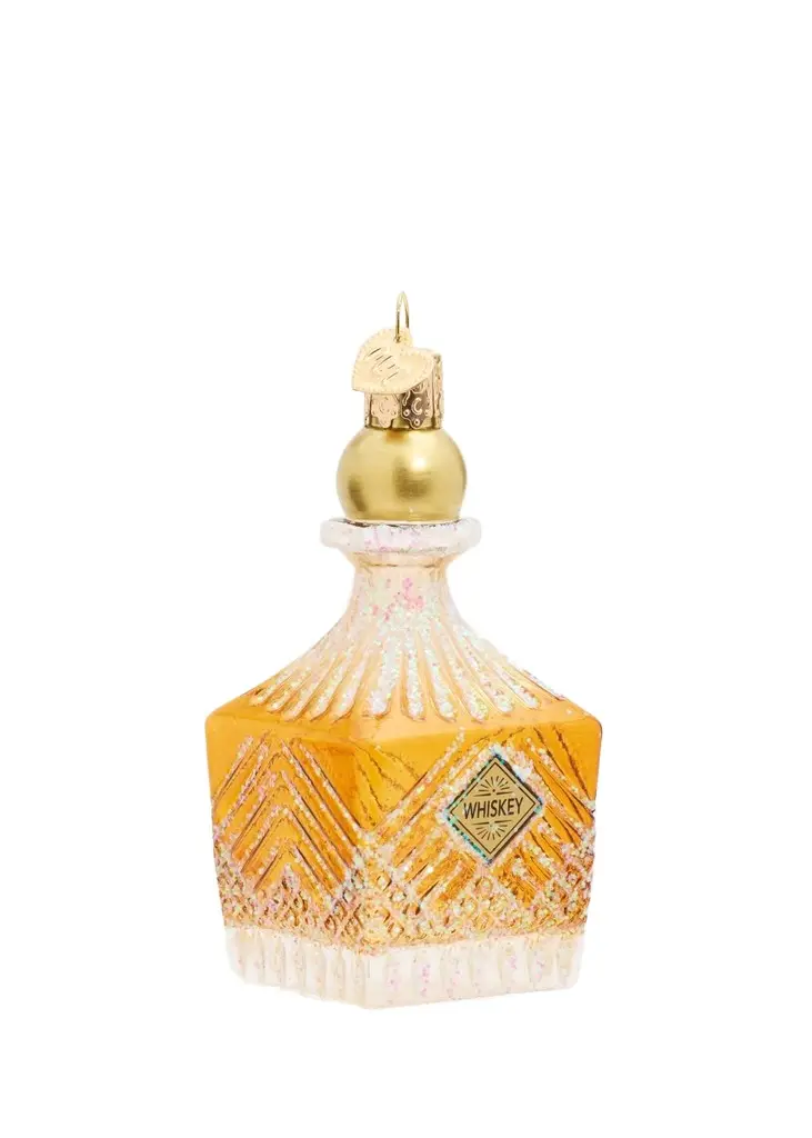 Old World Christmas Whiskey Bottle Decanter Christmas Ornament