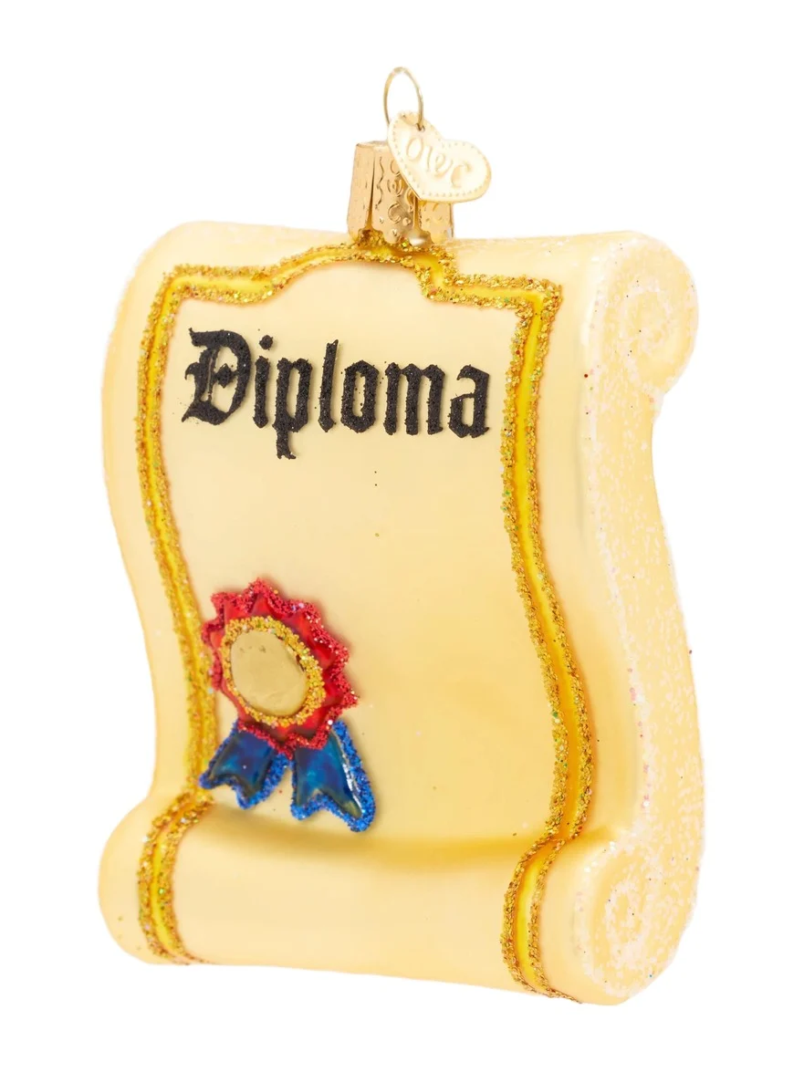 Old World Christmas Diploma Christmas Ornament