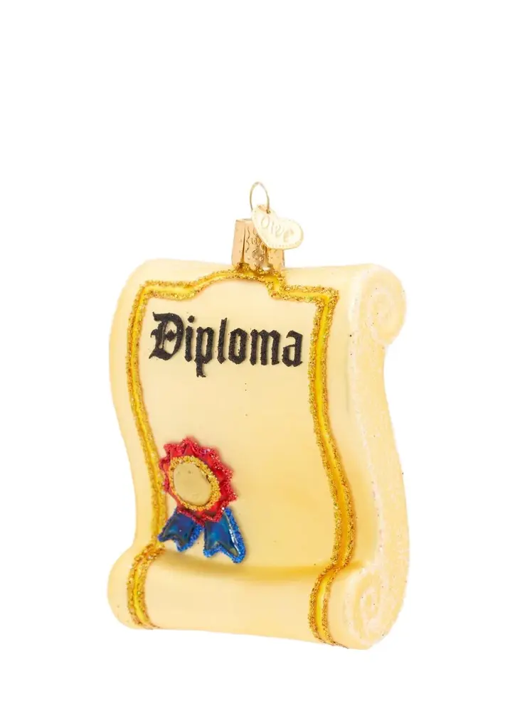 Old World Christmas Diploma Christmas Ornament