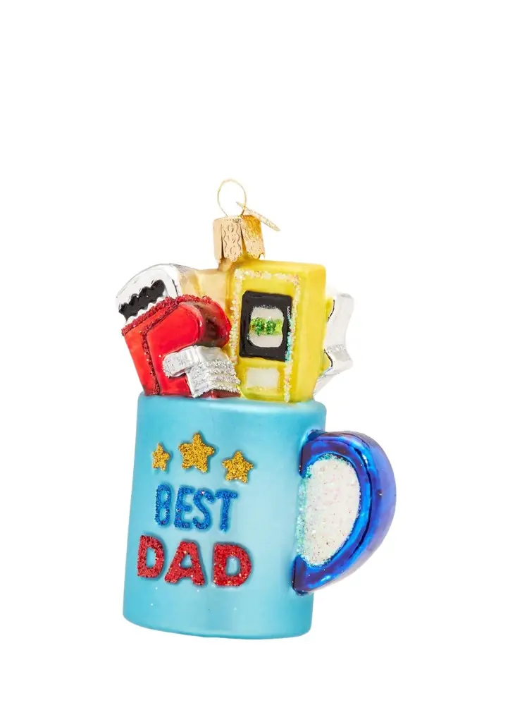 Old World Christmas Best Dad Mug Christmas Ornament
