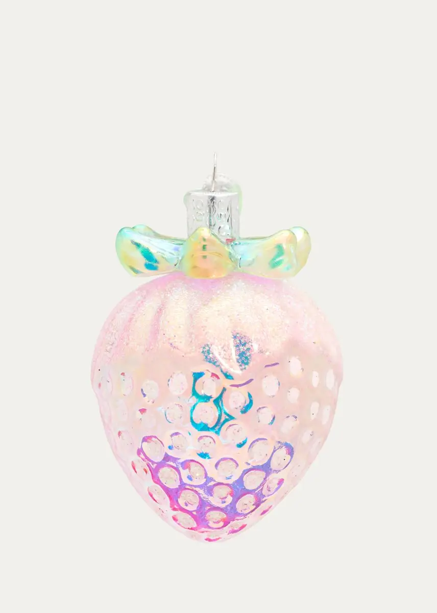 Old World Christmas Shimmering Strawberry Christmas Ornament | Thumbnail 2 Old World Christmas Shimmering Strawberry Christmas Ornament | Thumbnail 2