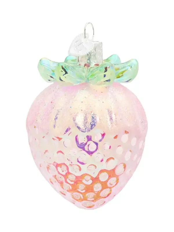 Old World Christmas Shimmering Strawberry Christmas Ornament