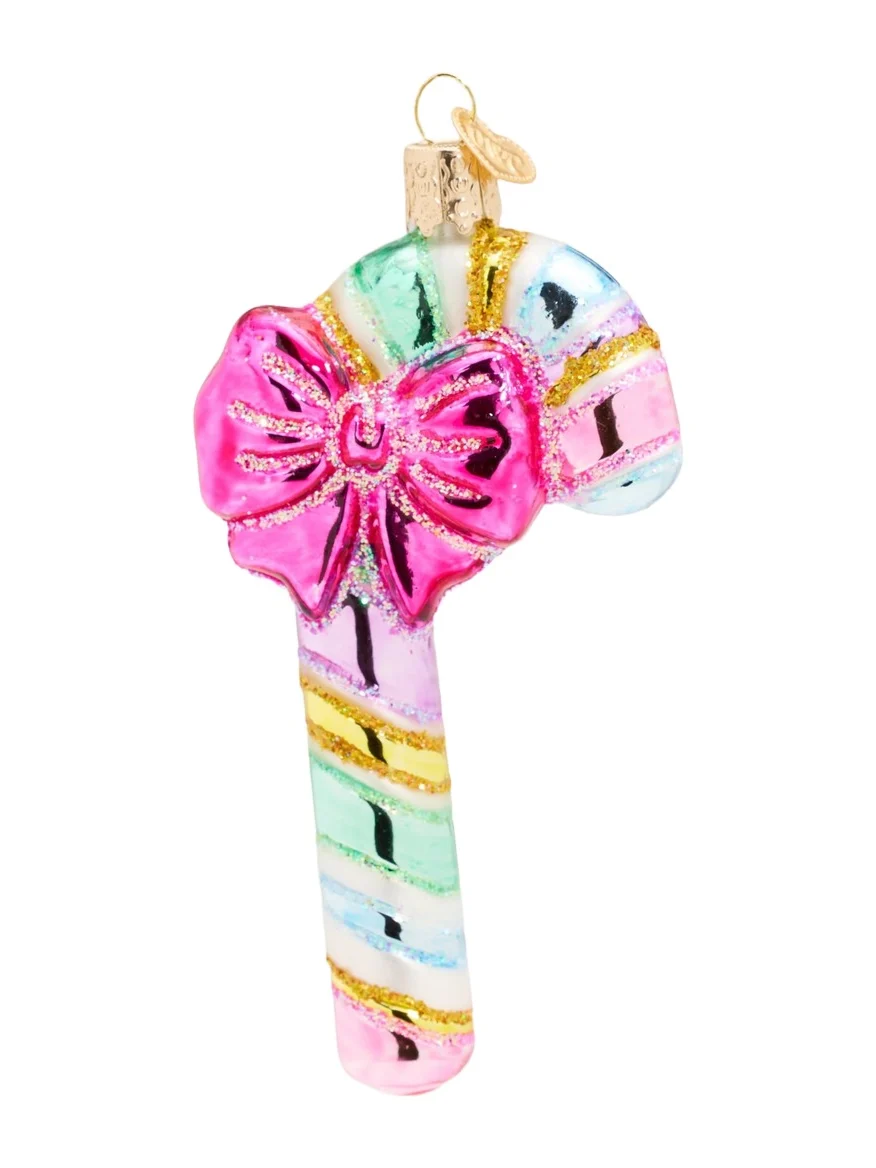 Old World Christmas Pastel Candy Cane Ornament