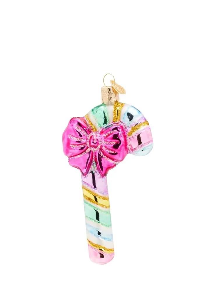 Old World Christmas Pastel Candy Cane Ornament