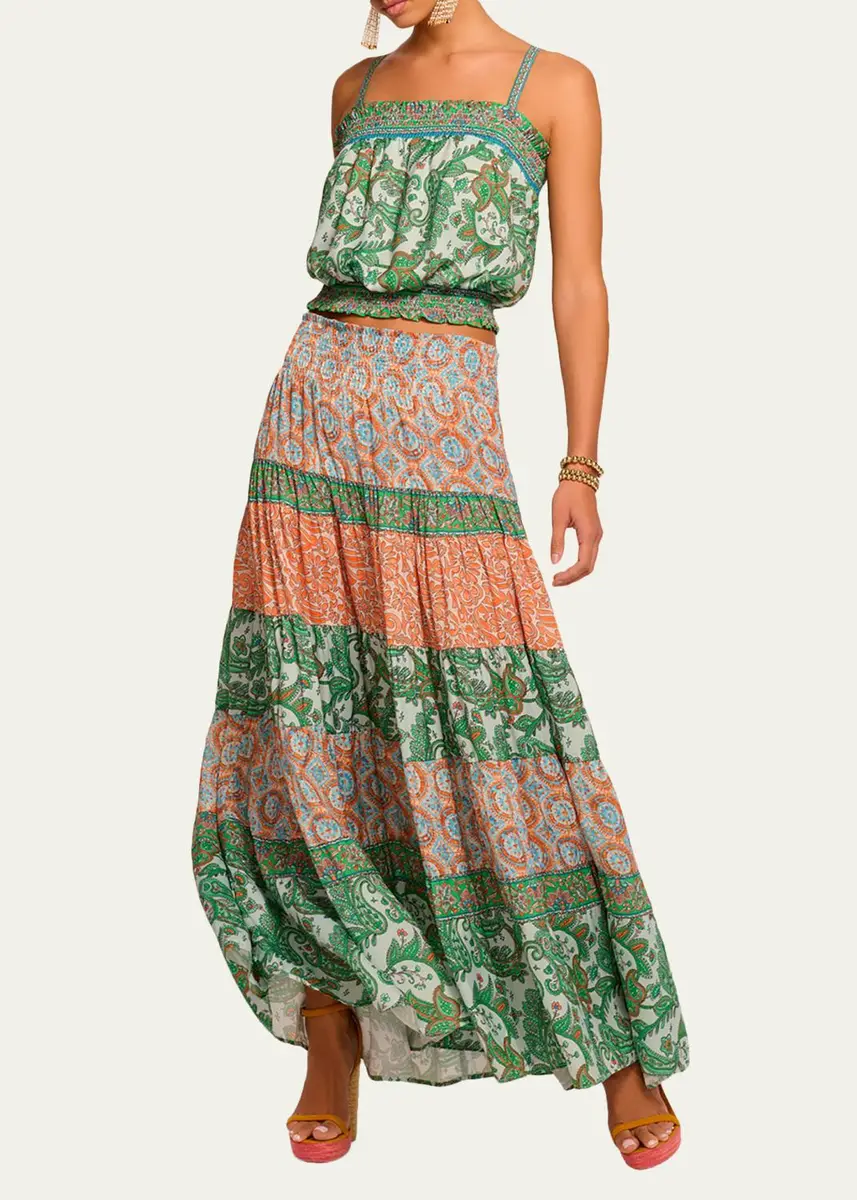 Ramy Brook Dorotha Tiered Maxi Skirt | Thumbnail 2 Ramy Brook Dorotha Tiered Maxi Skirt | Thumbnail 2