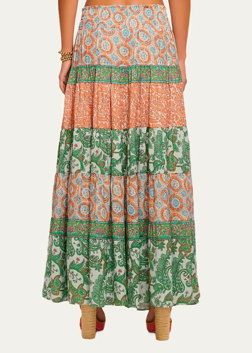 Ramy Brook Dorotha Tiered Maxi Skirt | Thumbnail 3 Ramy Brook Dorotha Tiered Maxi Skirt | Thumbnail 3