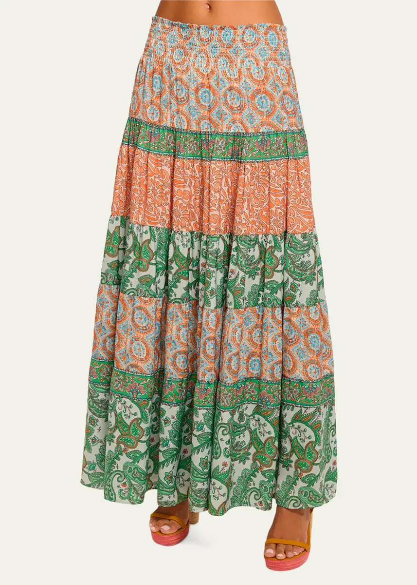 Ramy Brook Dorotha Tiered Maxi Skirt | Thumbnail 4 Ramy Brook Dorotha Tiered Maxi Skirt | Thumbnail 4