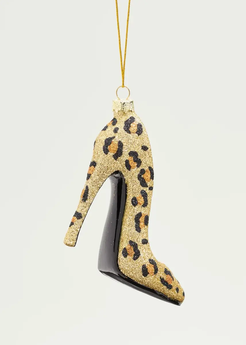 Cody Foster & Co Leopard-Print Stiletto Pump Christmas Ornament | Thumbnail 2 Cody Foster & Co Leopard-Print Stiletto Pump Christmas Ornament | Thumbnail 2