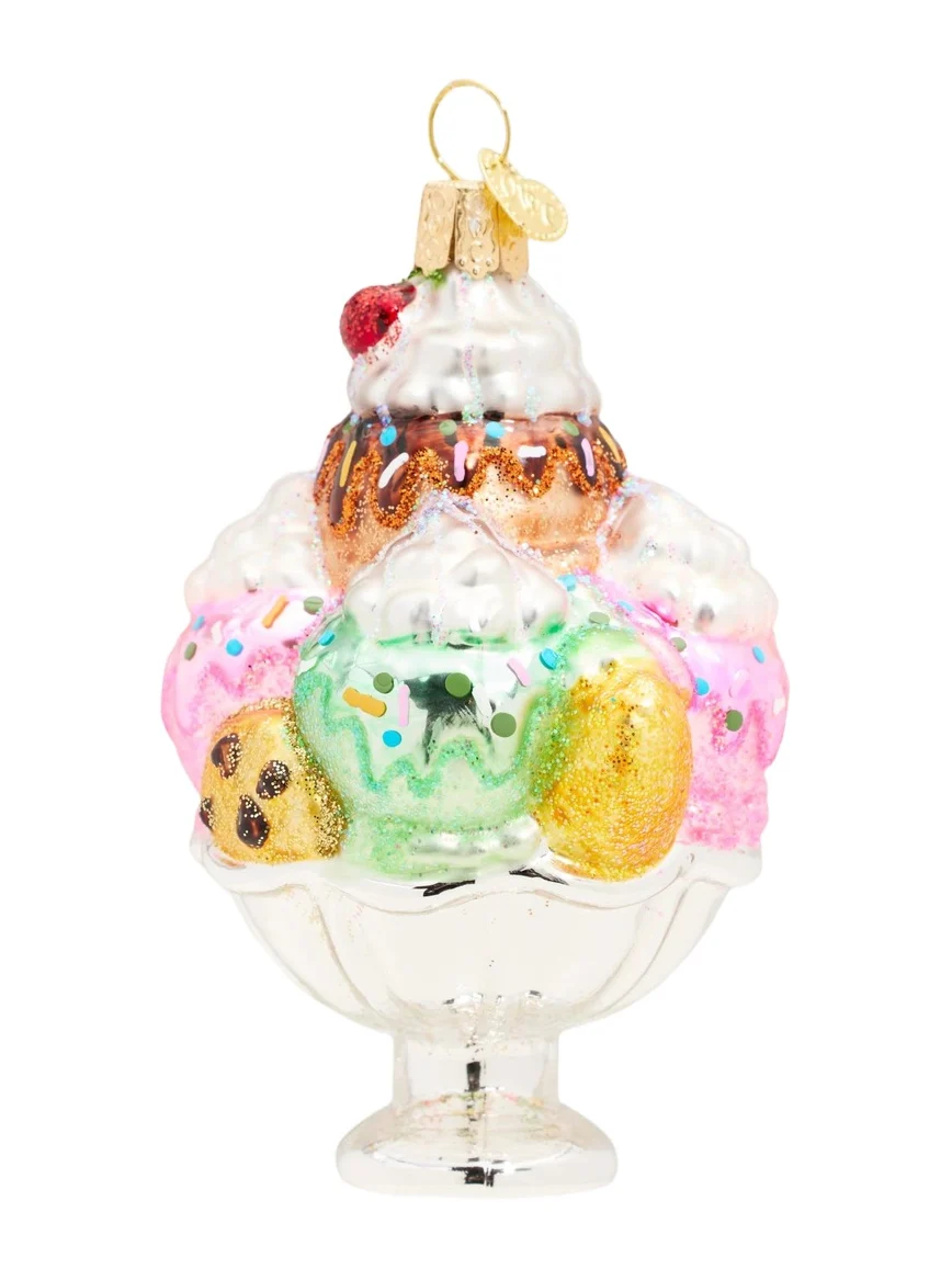 Old World Christmas Decadence Delight Sundae Christmas Ornament