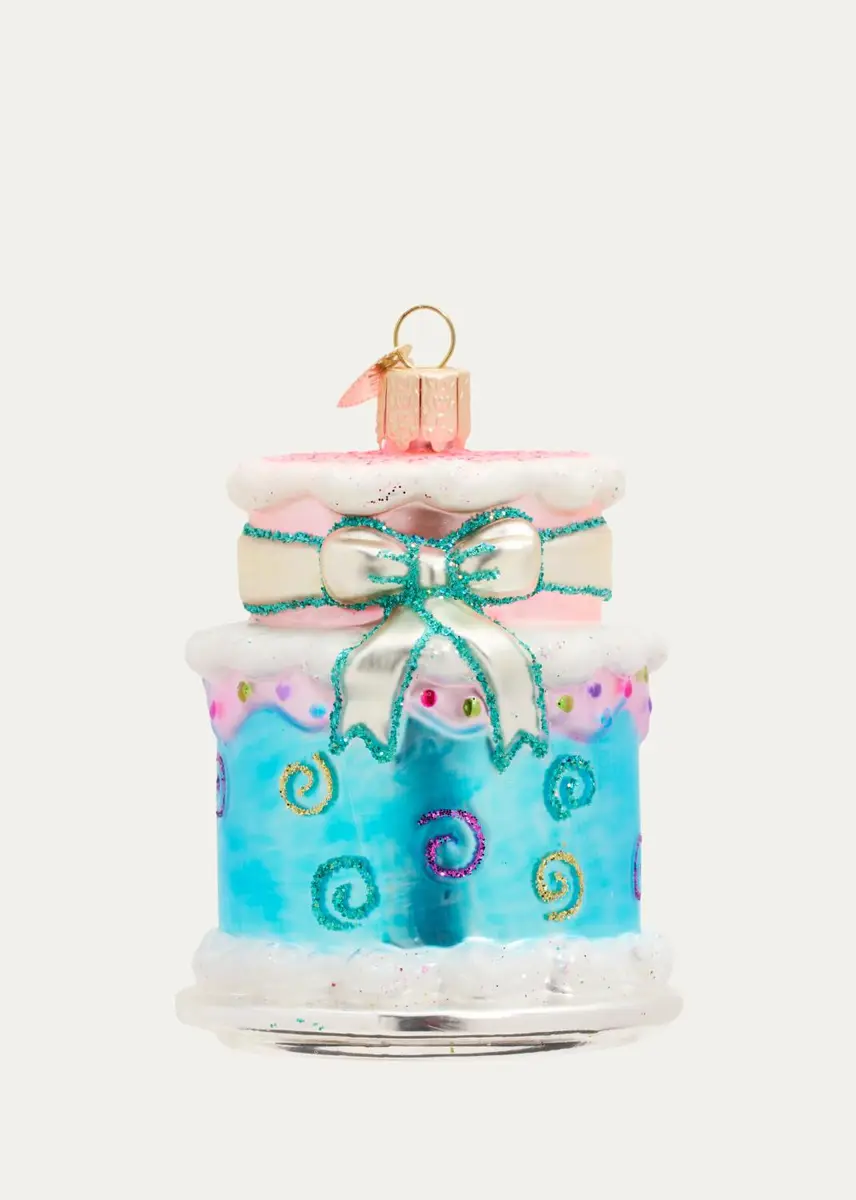 Old World Christmas Happy Birthday Cake Christmas Ornament | Thumbnail 2 Old World Christmas Happy Birthday Cake Christmas Ornament | Thumbnail 2