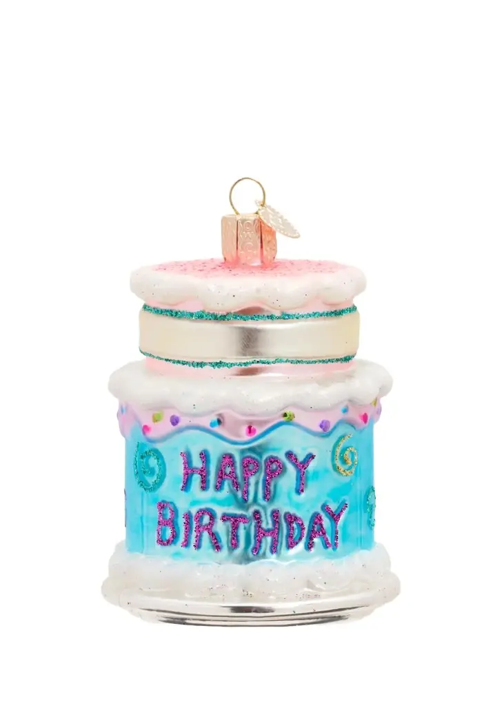 Happy Birthday Cake Christmas Ornament Happy Birthday Cake Christmas Ornament