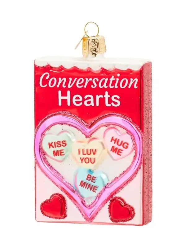 Old World Christmas Conversation Hearts Candy Christmas Ornament