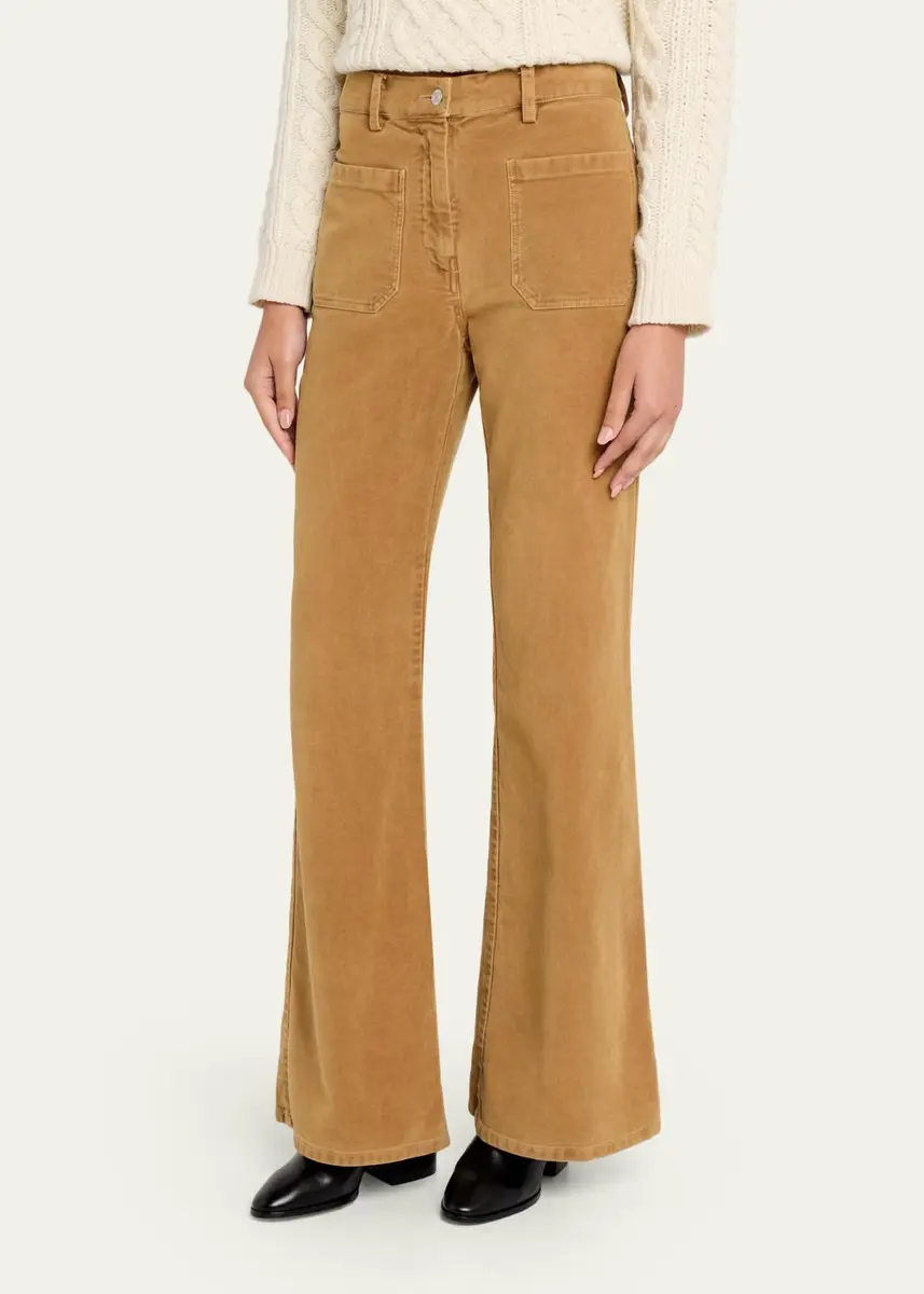 Nili Lotan Florence Flare Denim Jeans | Thumbnail 4 Nili Lotan Florence Flare Denim Jeans | Thumbnail 4