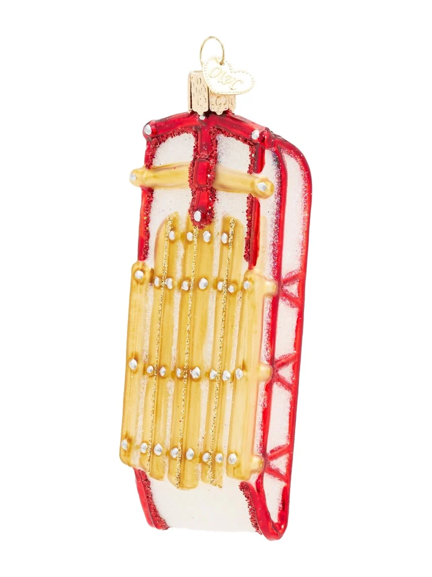 Old World Christmas Sled Christmas Ornament