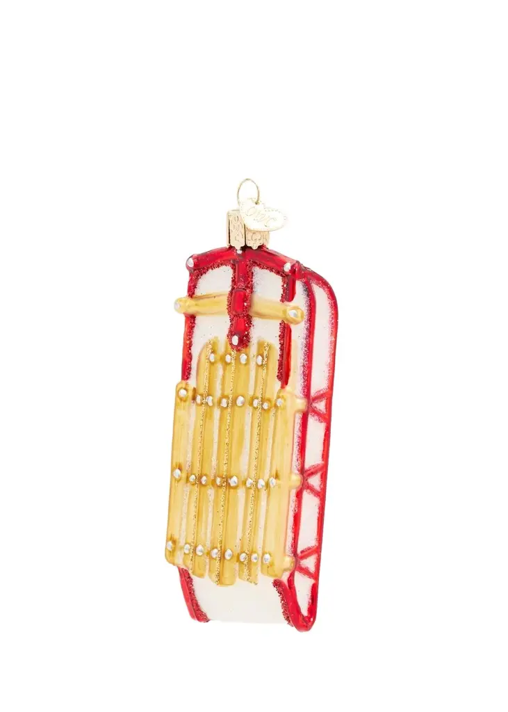 Sled Christmas Ornament Sled Christmas Ornament