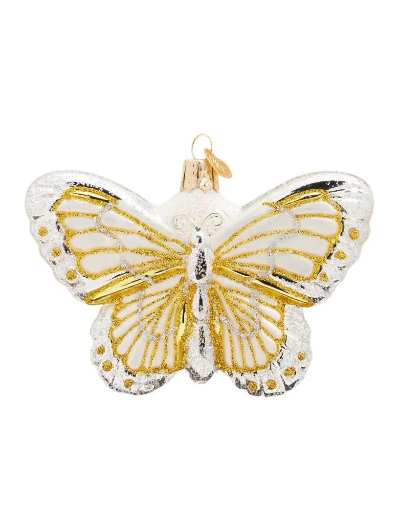 Old World Christmas Sterling Butterfly Christmas Ornament