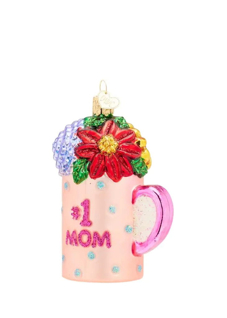 Old World Christmas Best Mom Mug Christmas Ornament